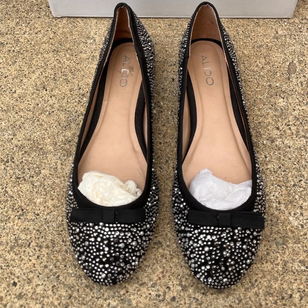 ALDO rhinestone flats